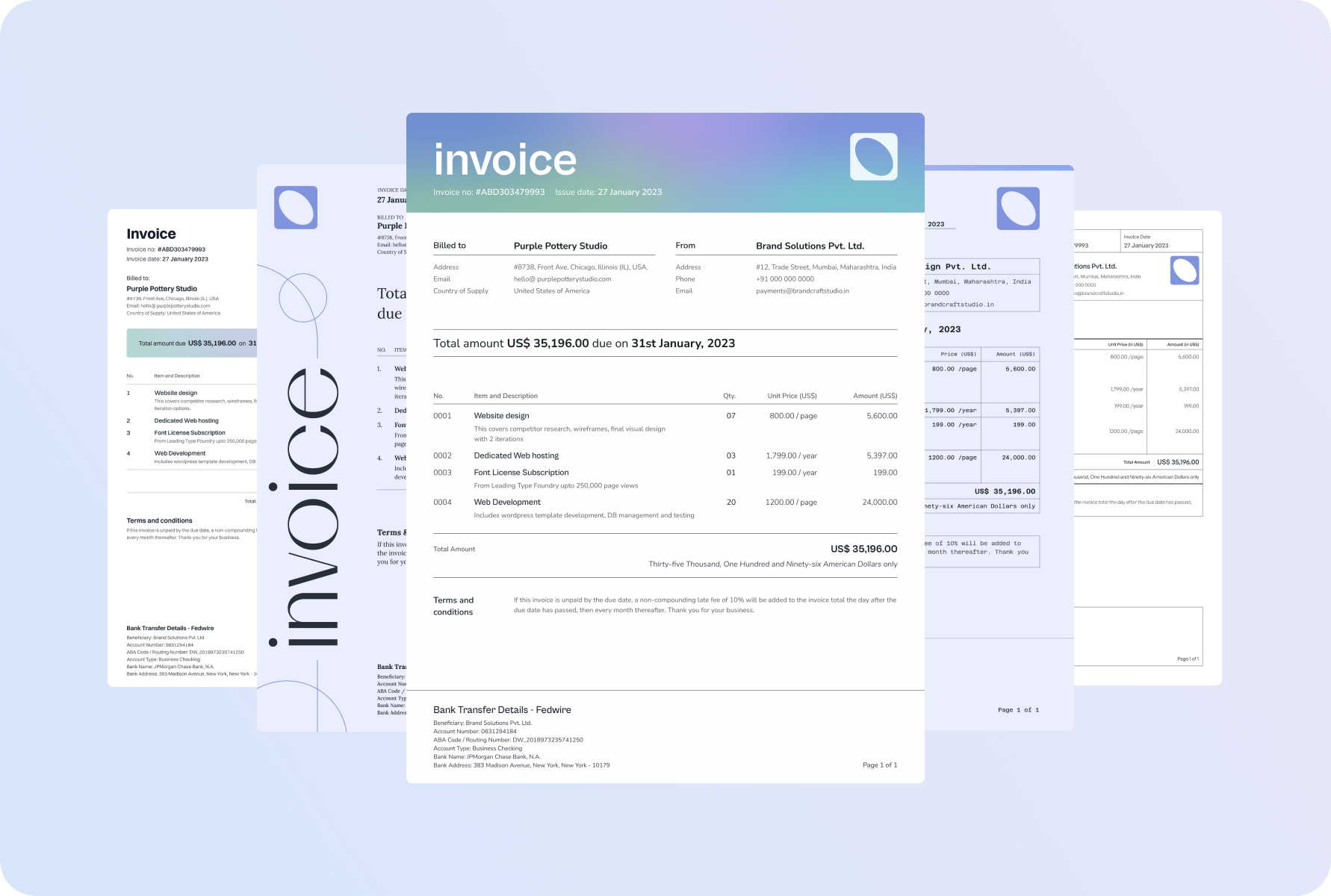 Professional-looking invoices made effortless and free